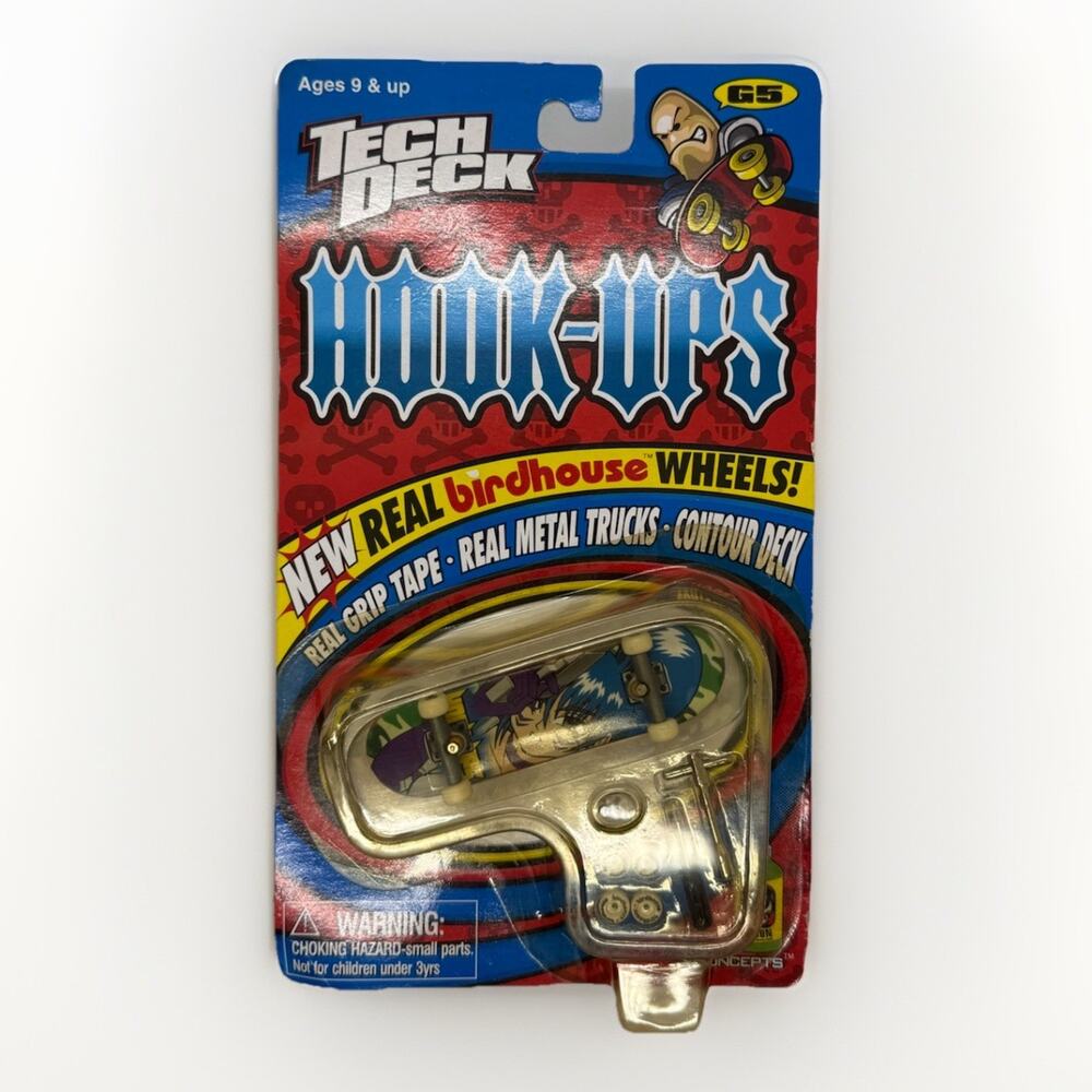 Tech Deck Hook-Ups Generation 5 Fingerboard Series 5080 Anime Girl 1999 Skate